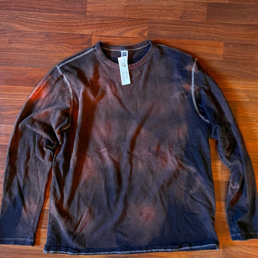 GAP Long sleeve Cotton T Shirt - Distressed/Bleachd